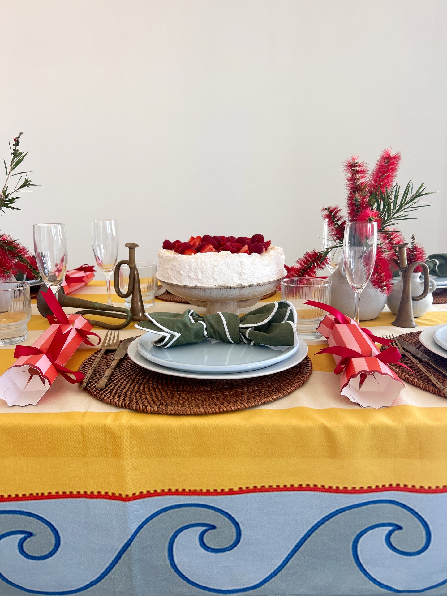 Isabella’s Tablecloth (Ships early Dec) – Made for Aperol, gossip, and golden hour.