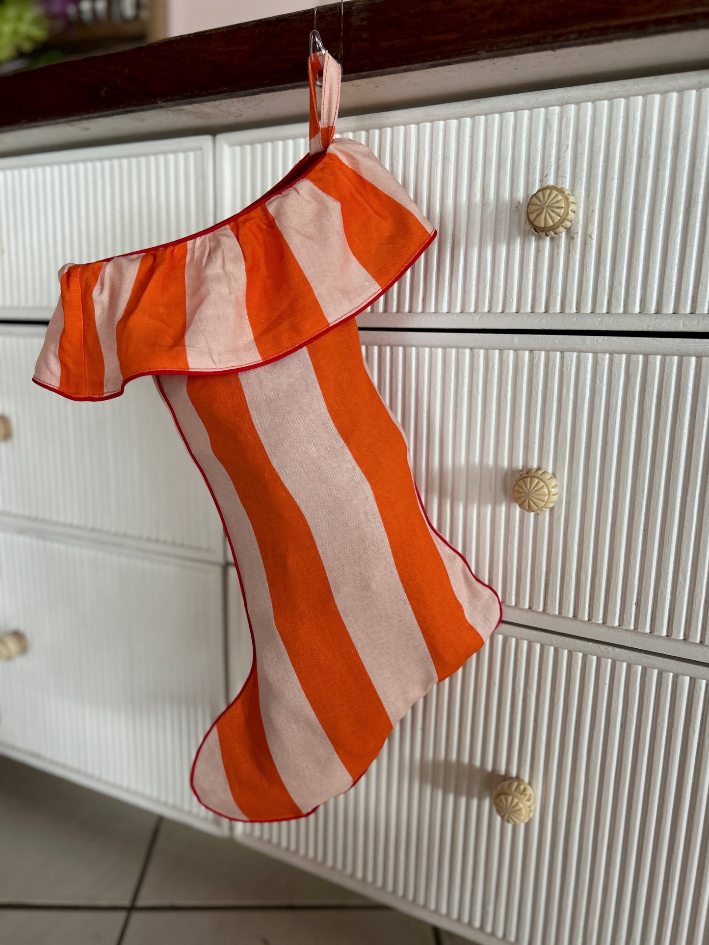 Lucia Stocking (Ships early Dec) - For gifts too fabulous to fit under the tree.