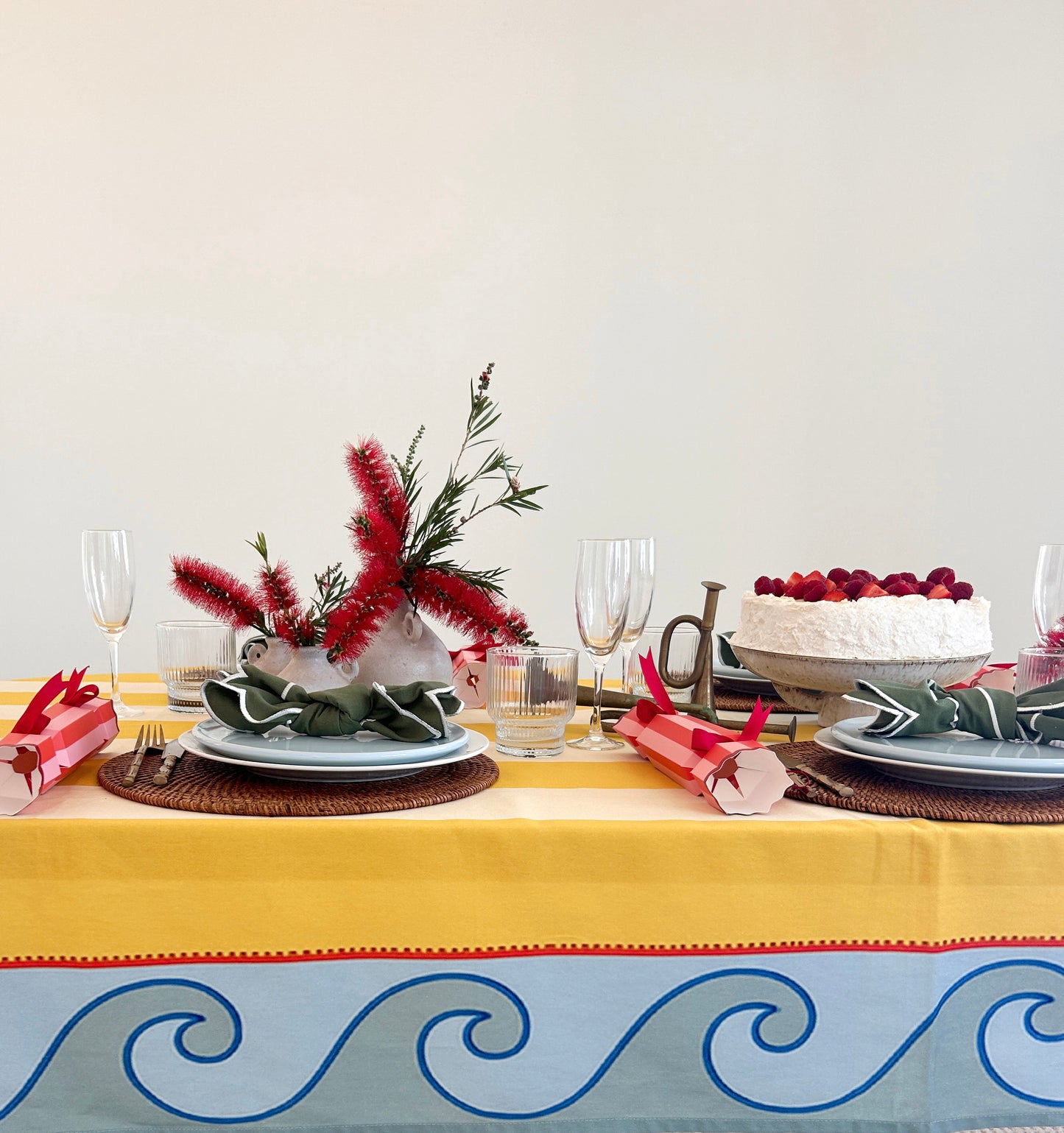 Isabella’s Tablecloth (Ships early Dec) – Made for Aperol, gossip, and golden hour.