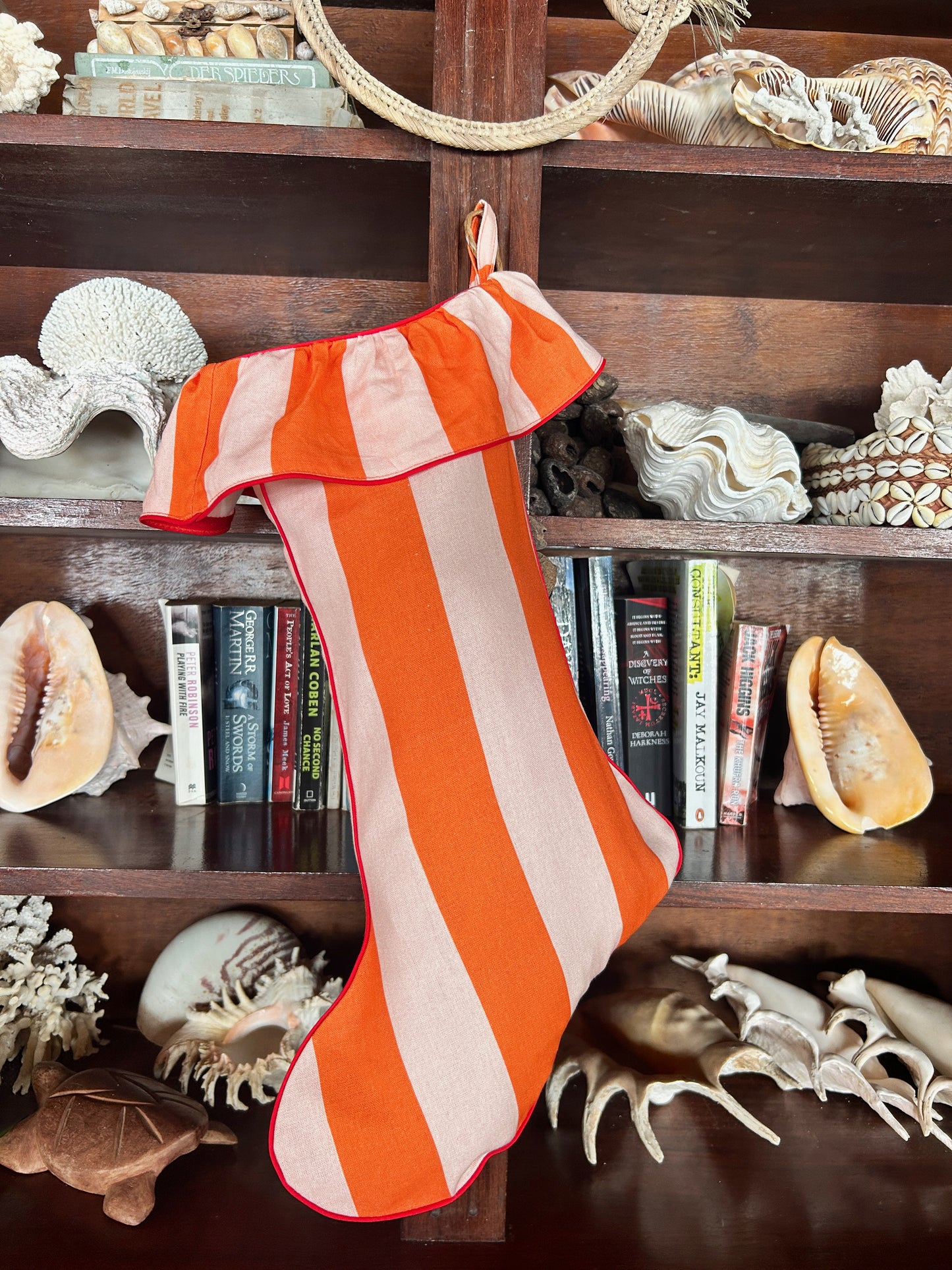 Lucia Stocking (Ships early Dec) - For gifts too fabulous to fit under the tree.