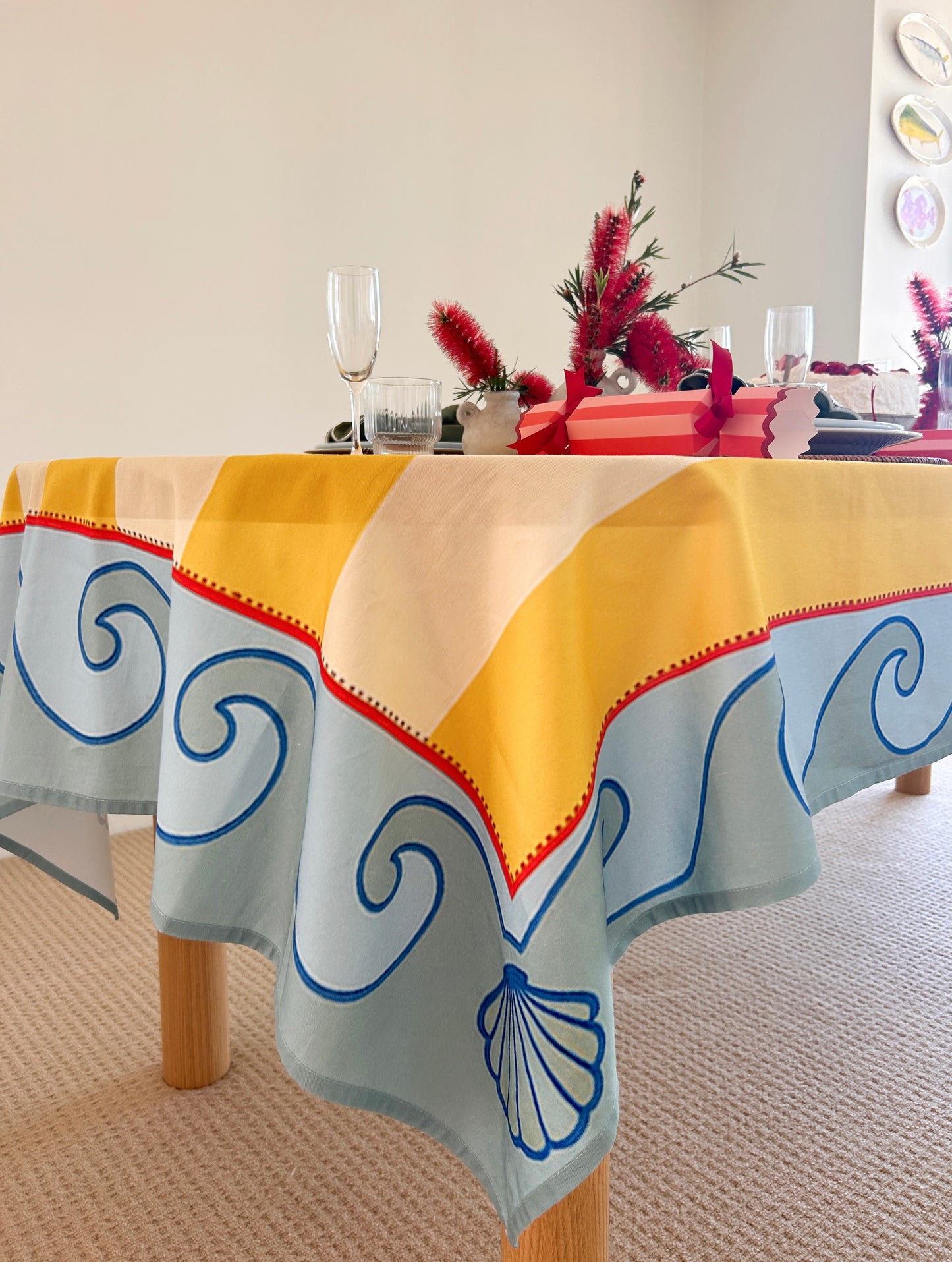 Isabella’s Tablecloth (Ships early Dec) – Made for Aperol, gossip, and golden hour.