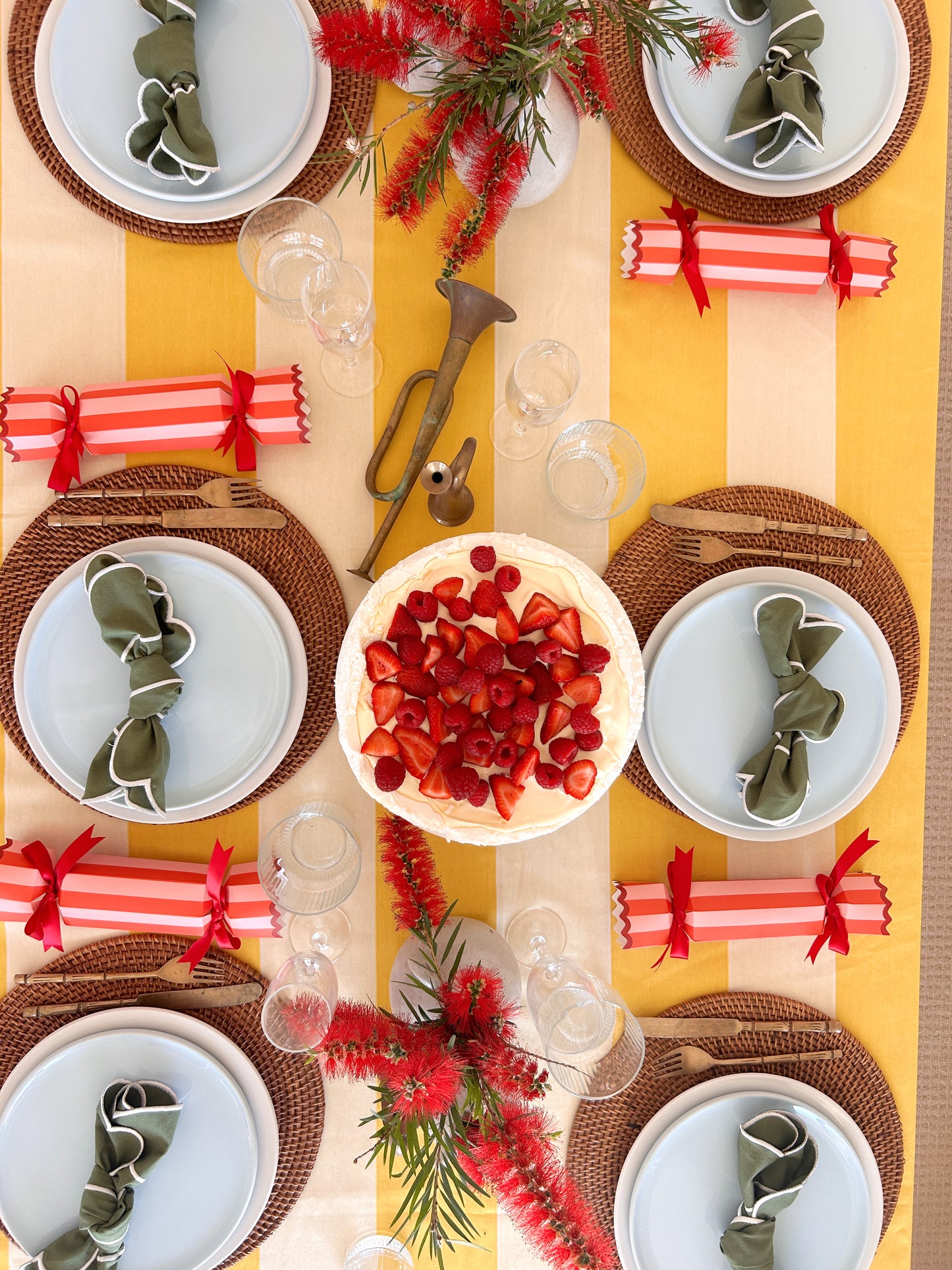 Isabella’s Tablecloth (Ships early Dec) – Made for Aperol, gossip, and golden hour.